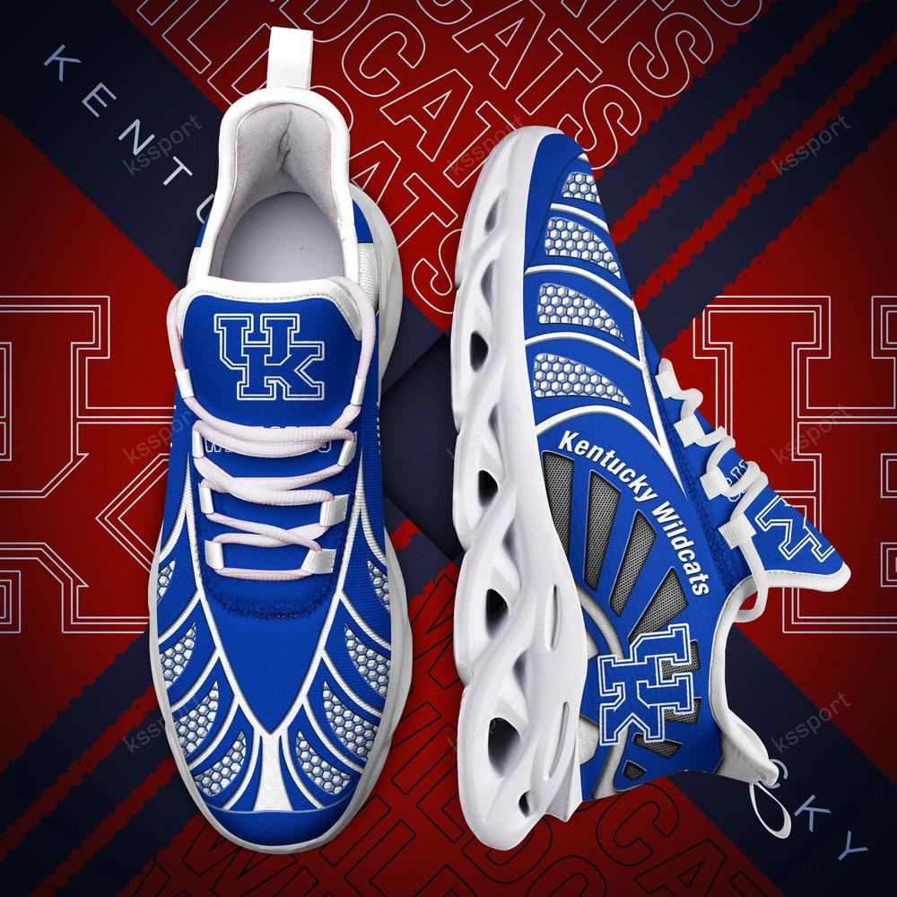Kentucky Wildcats Max Soul Clunky, Black And White Running Shoes - Famjoys Kentucky Wildcats Max Soul Clunky, Black And White Running Shoes - Famjoys