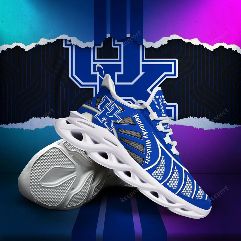Kentucky Wildcats Max Soul Clunky, Black And White Running Shoes - Famjoys Kentucky Wildcats Max Soul Clunky, Black And White Running Shoes - Famjoys