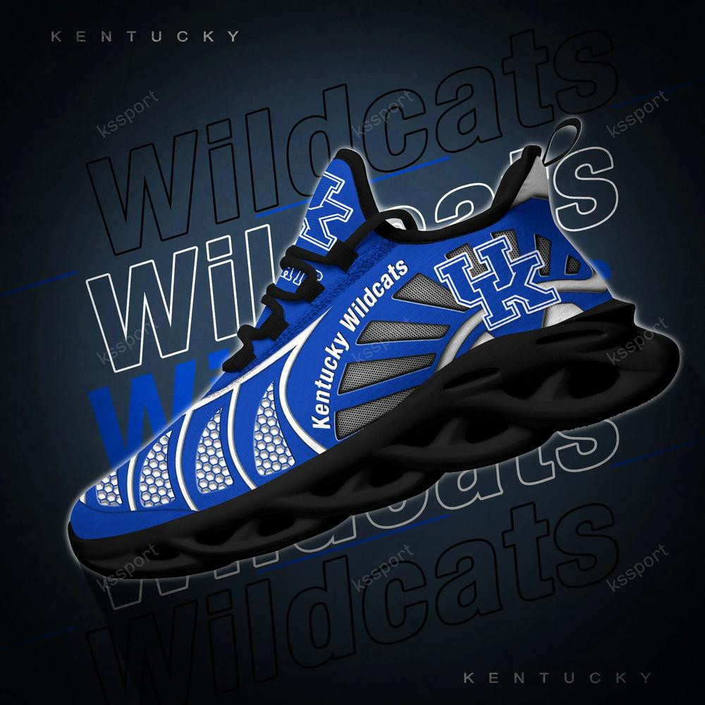 Kentucky Wildcats Max Soul Clunky, Black And White Running Shoes - Famjoys Kentucky Wildcats Max Soul Clunky, Black And White Running Shoes - Famjoys