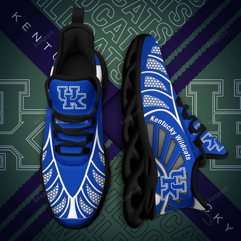 Kentucky Wildcats Max Soul Clunky, Black And White Running Shoes - Famjoys Kentucky Wildcats Max Soul Clunky, Black And White Running Shoes - Famjoys