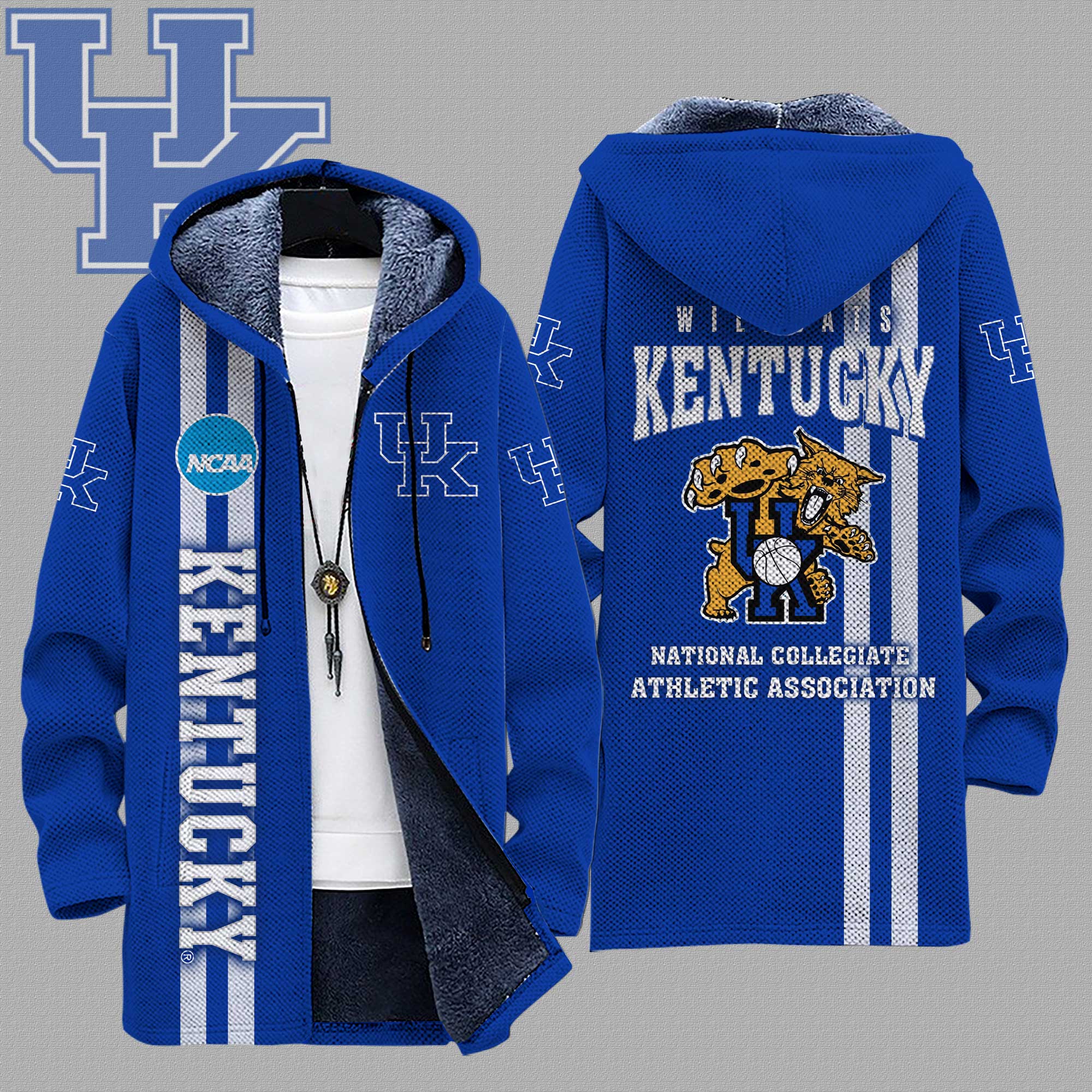 Kentucky Wildcats Unisex Fleece Wind Jacket - Famjoys Kentucky Wildcats Unisex Fleece Wind Jacket - Famjoys