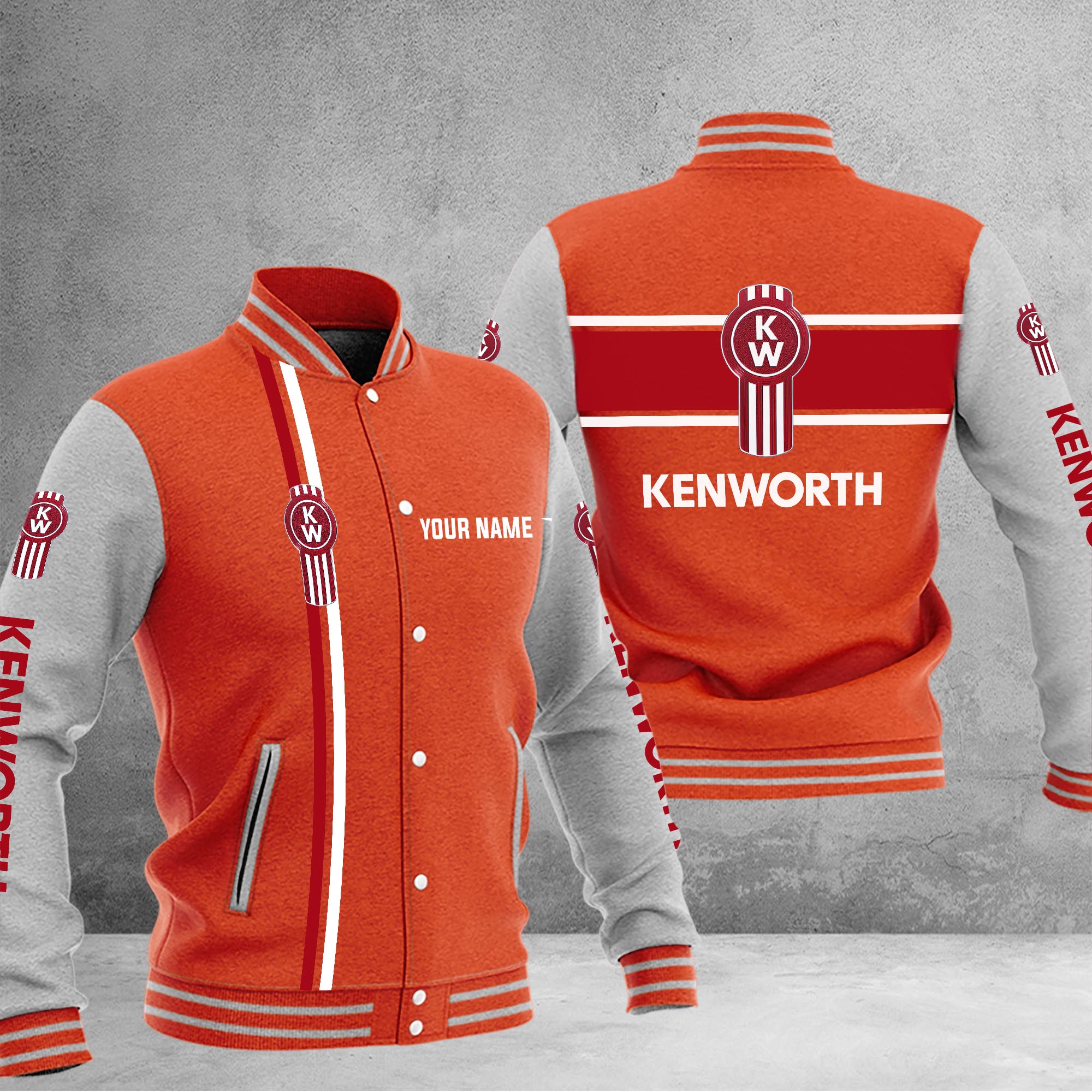 Kenworth Baseball Jacket - Famjoys Kenworth Baseball Jacket - Famjoys