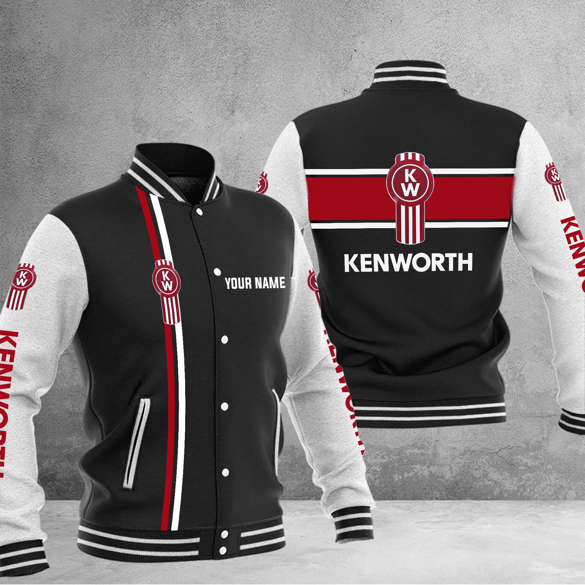 Kenworth Baseball Jacket - Famjoys Kenworth Baseball Jacket - Famjoys