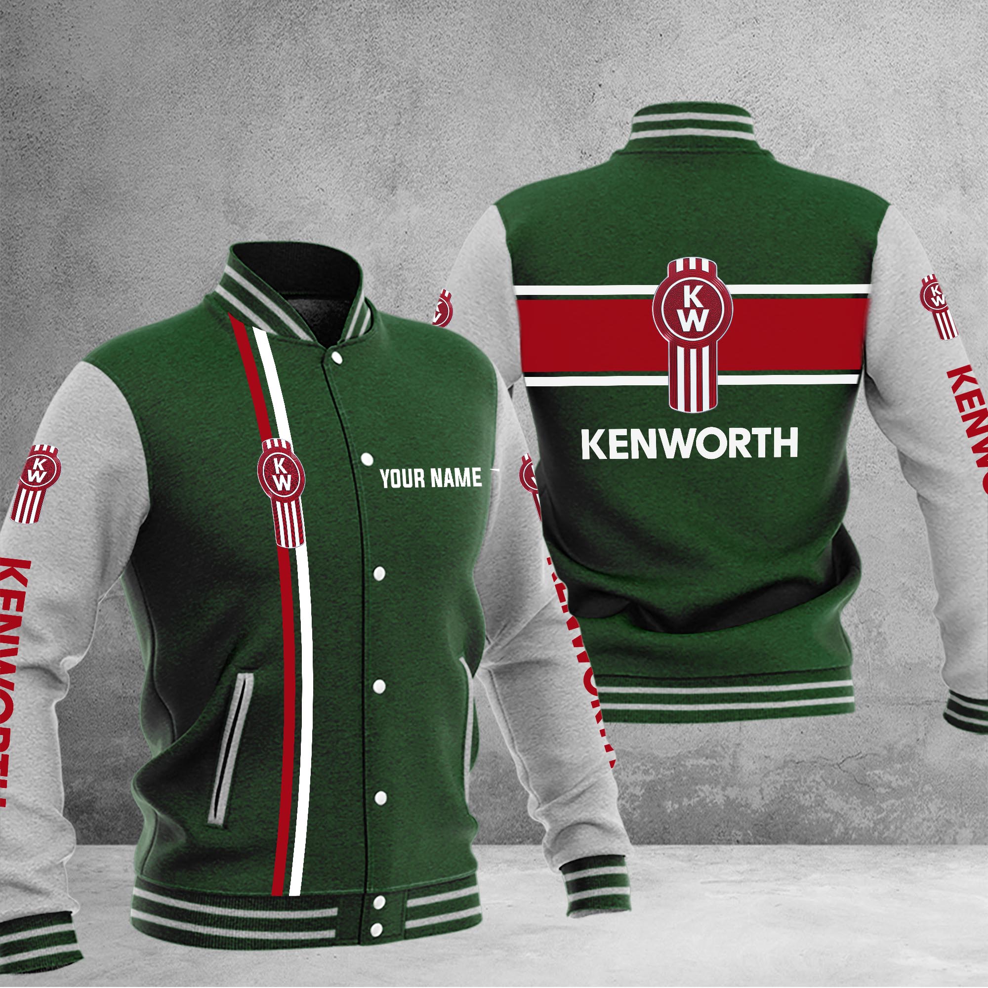 Kenworth Baseball Jacket - Famjoys Kenworth Baseball Jacket - Famjoys