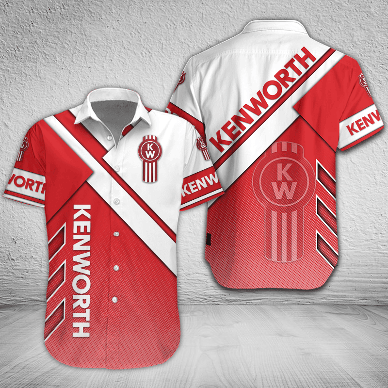 Kenworth Button Shirt Custom Name, Multicolor - Famjoys Kenworth Button Shirt Custom Name, Multicolor - Famjoys