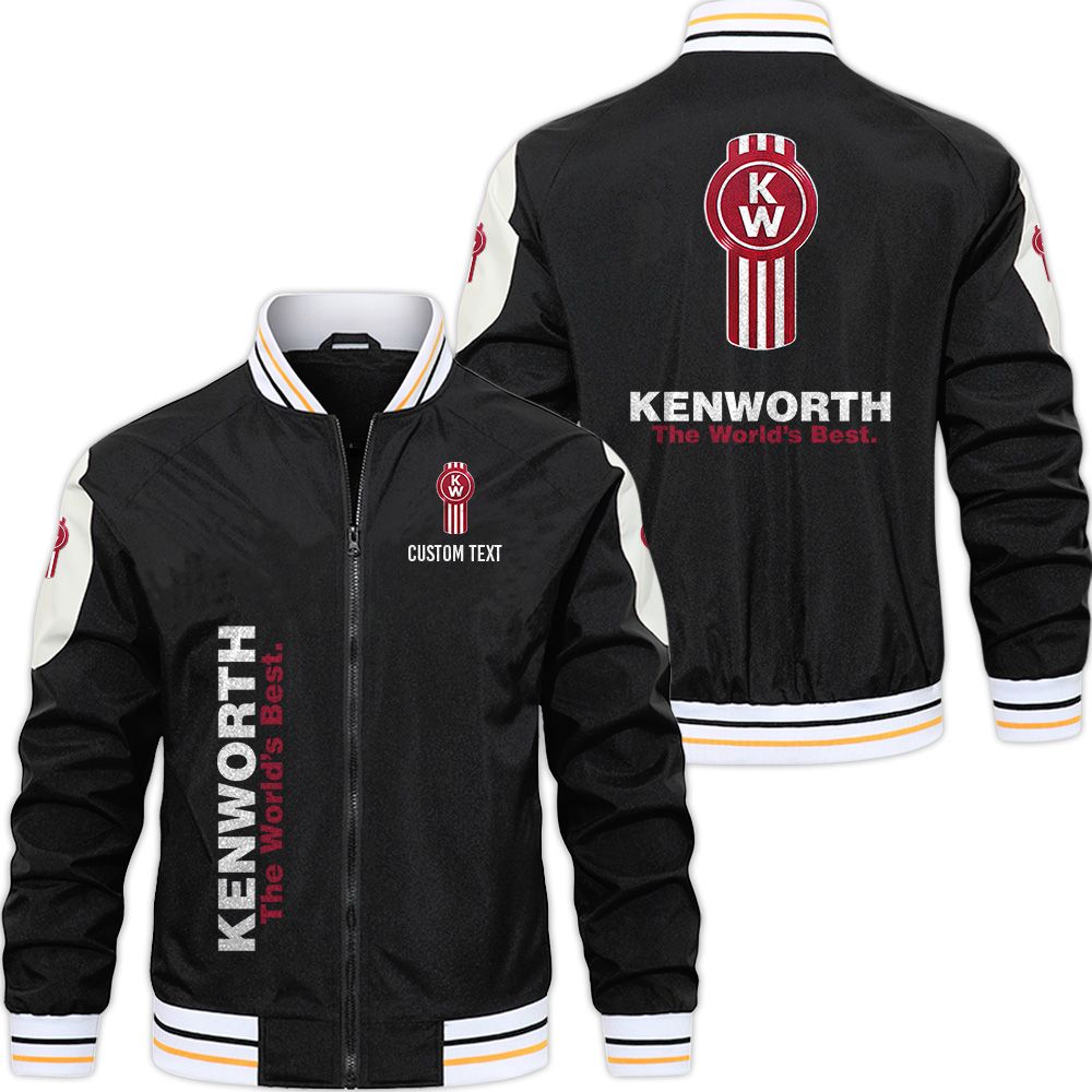 Kenworth Varsity Jacket, Zipper Jackets Customize Name - Famjoys Kenworth Varsity Jacket, Zipper Jackets Customize Name - Famjoys