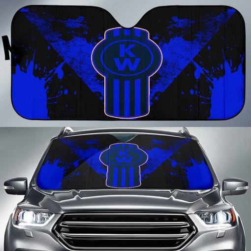 Kenworth Windshield Sun shade Blue - Famjoys Kenworth Windshield Sun shade Blue - Famjoys