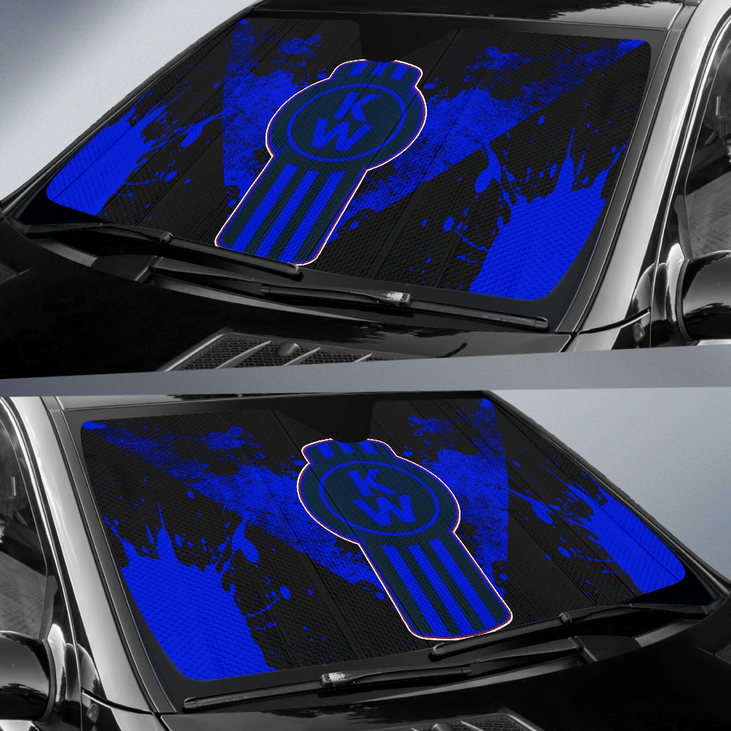 Kenworth Windshield Sun shade Blue - Famjoys Kenworth Windshield Sun shade Blue - Famjoys