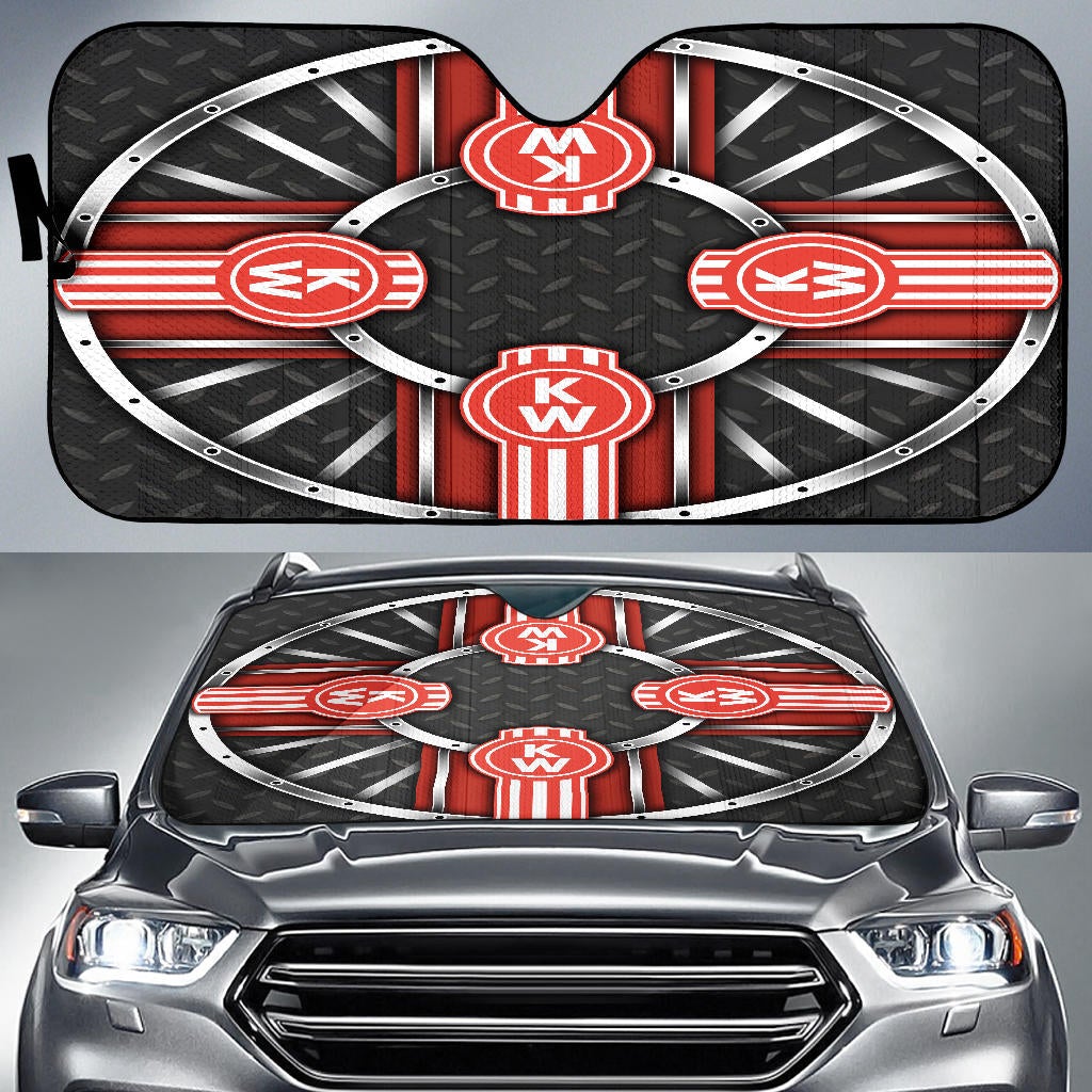 Kenworth Windshield Sun Shade V5 - Famjoys Kenworth Windshield Sun Shade V5 - Famjoys