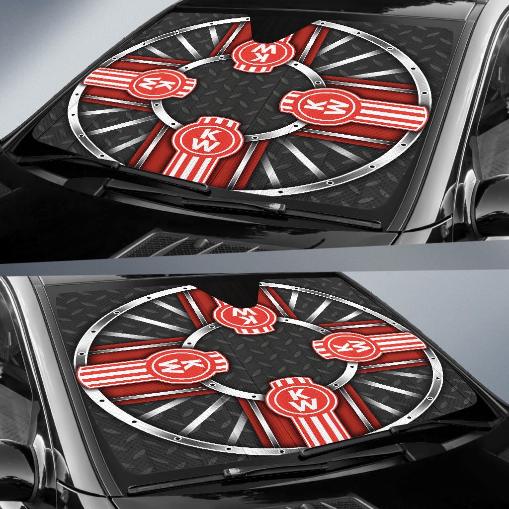 Kenworth Windshield Sun Shade V5 - Famjoys Kenworth Windshield Sun Shade V5 - Famjoys