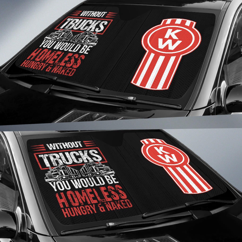 Kenworth Windshield Sun Shade V6 - Famjoys Kenworth Windshield Sun Shade V6 - Famjoys