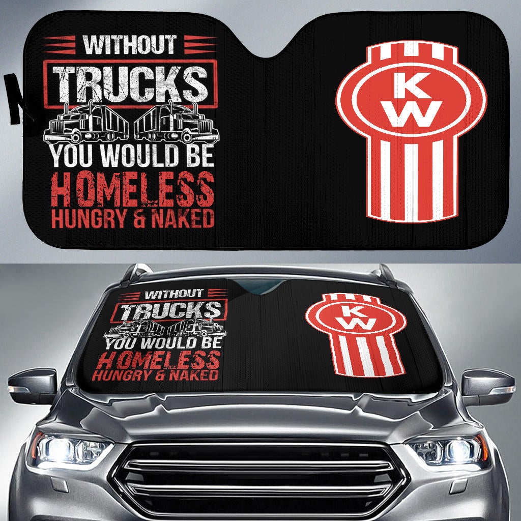 Kenworth Windshield Sun Shade V6 - Famjoys Kenworth Windshield Sun Shade V6 - Famjoys