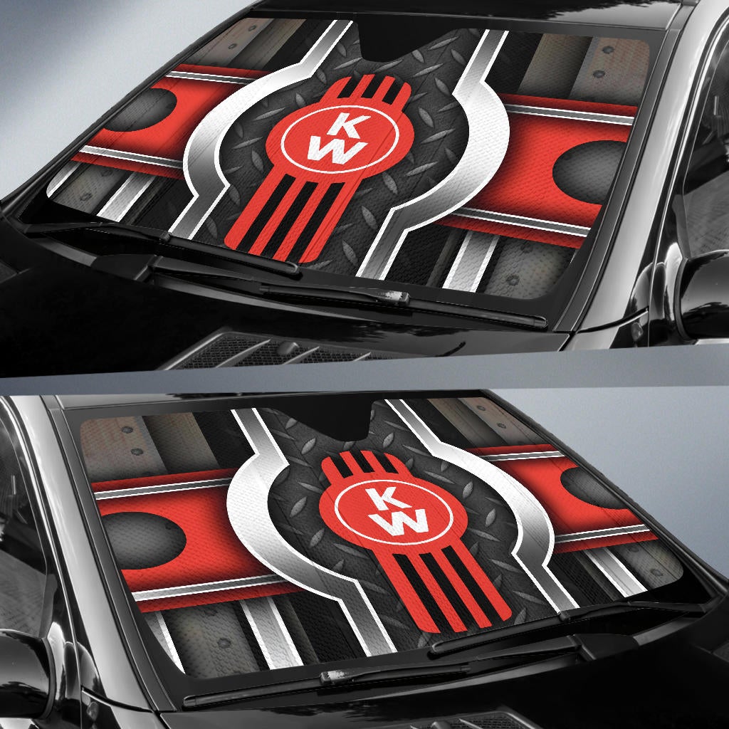 Kenworth Windshield Sun Shade V8 - Famjoys Kenworth Windshield Sun Shade V8 - Famjoys