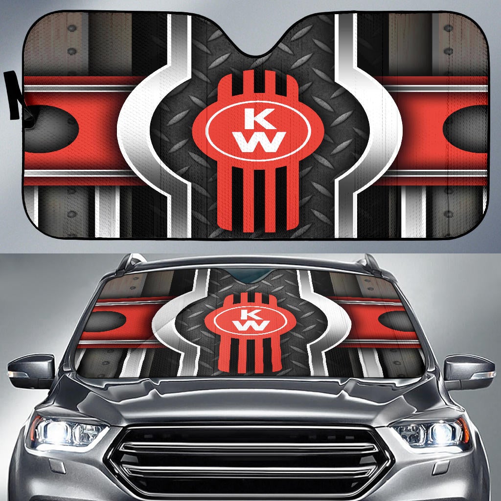 Kenworth Windshield Sun Shade V8 - Famjoys Kenworth Windshield Sun Shade V8 - Famjoys
