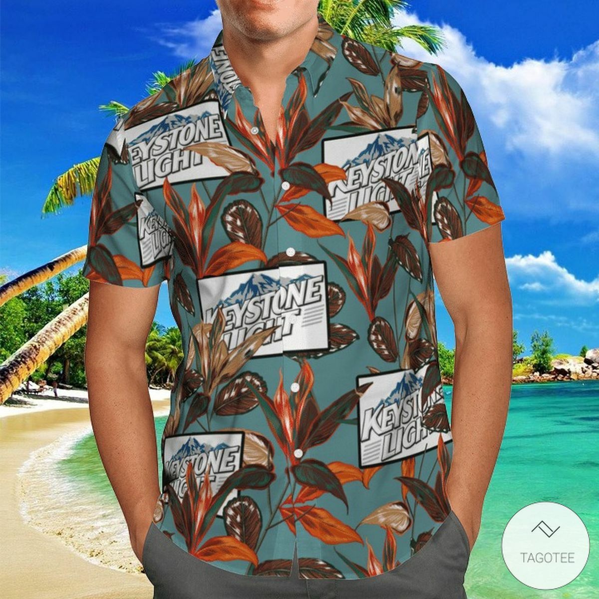 Keystone Light Hawaiian Shirt - Famjoys Keystone Light Hawaiian Shirt - Famjoys