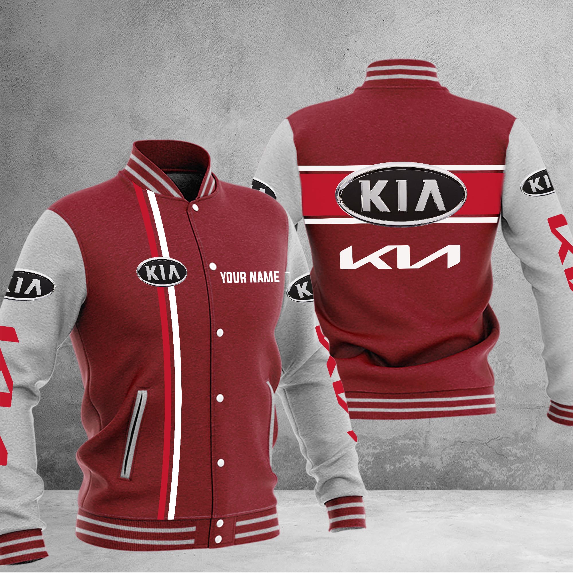 Kia Baseball Jacket - Famjoys Kia Baseball Jacket - Famjoys