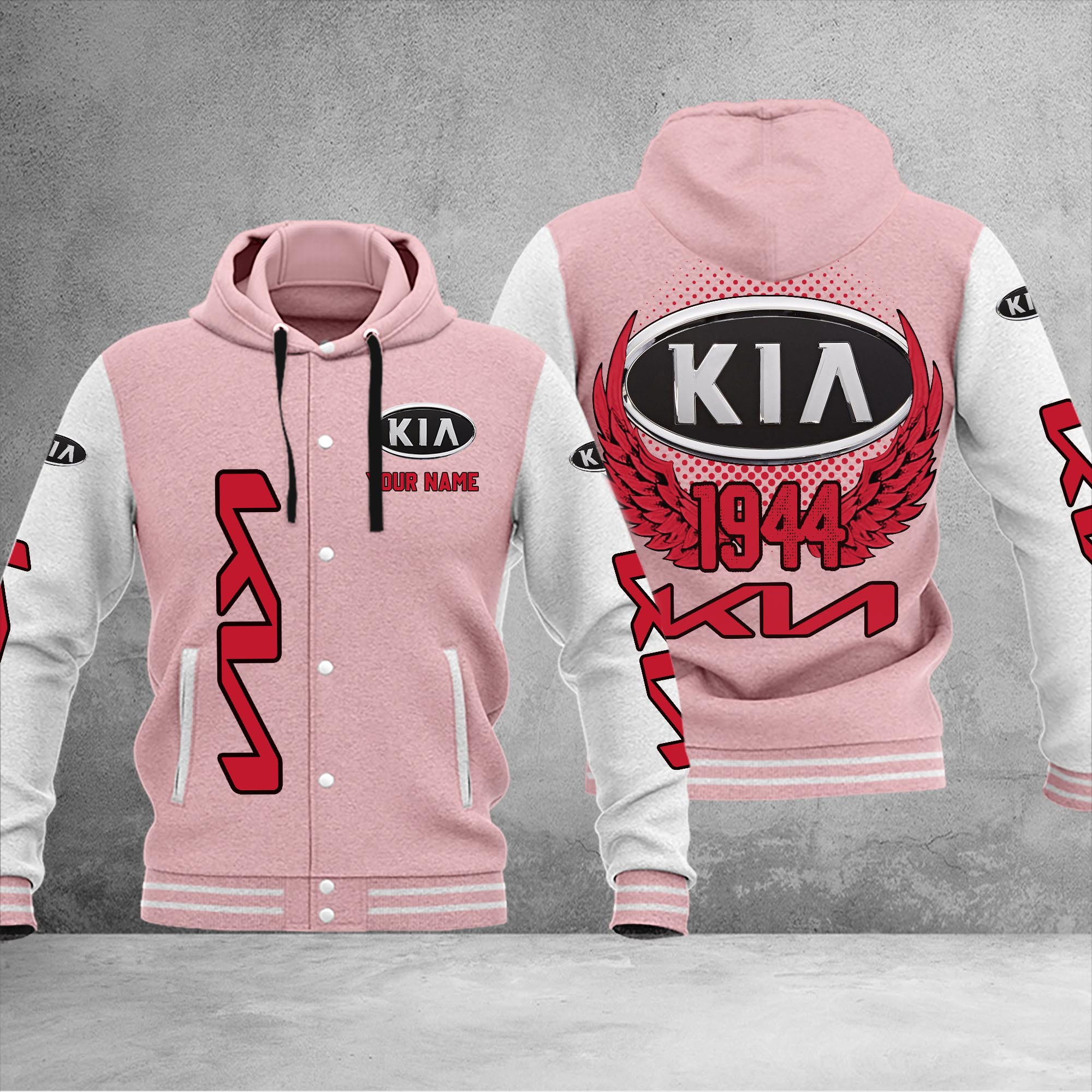 Kia DMHJ1052 Baseball Jacket Multicolor - Famjoys Kia DMHJ1052 Baseball Jacket Multicolor - Famjoys