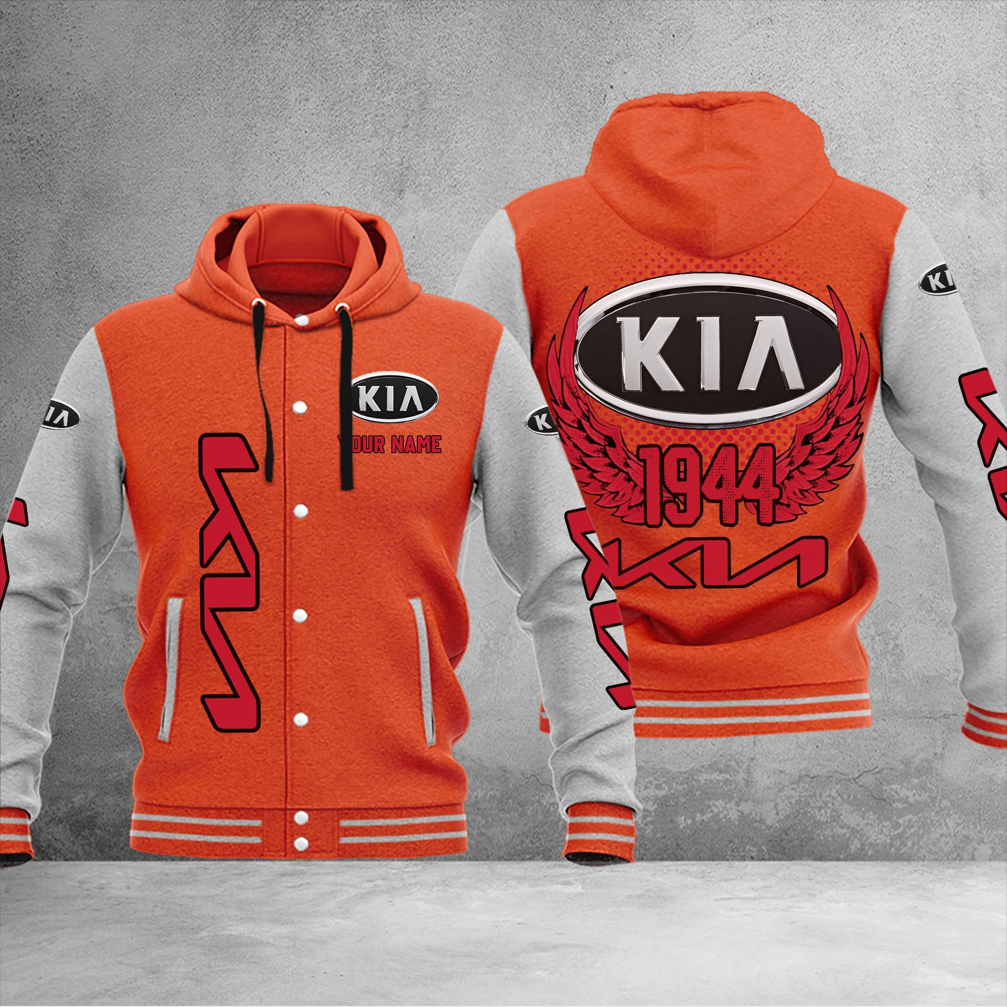 Kia DMHJ1052 Baseball Jacket Multicolor - Famjoys Kia DMHJ1052 Baseball Jacket Multicolor - Famjoys