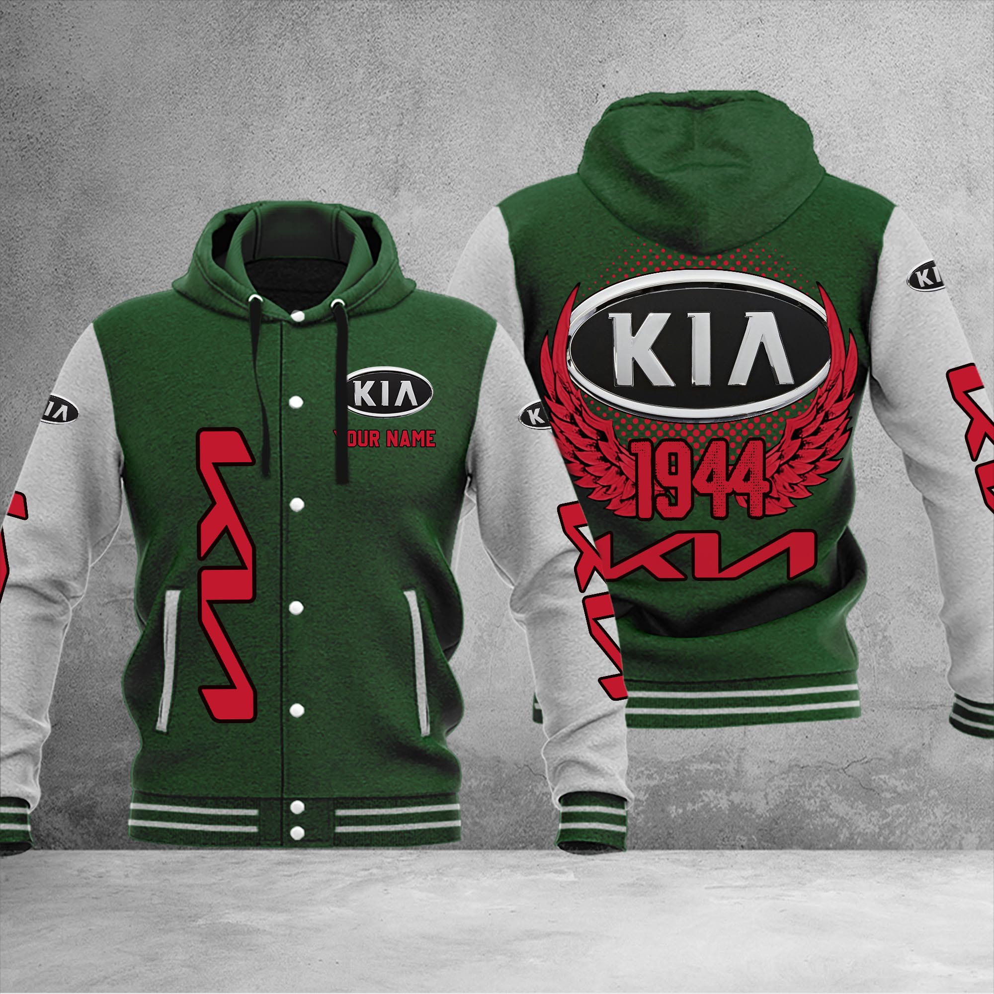 Kia DMHJ1052 Baseball Jacket Multicolor - Famjoys Kia DMHJ1052 Baseball Jacket Multicolor - Famjoys