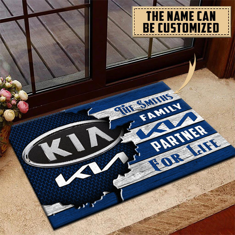 Kia Doormat Custom Name, Multicolor - Famjoys Kia Doormat Custom Name, Multicolor - Famjoys