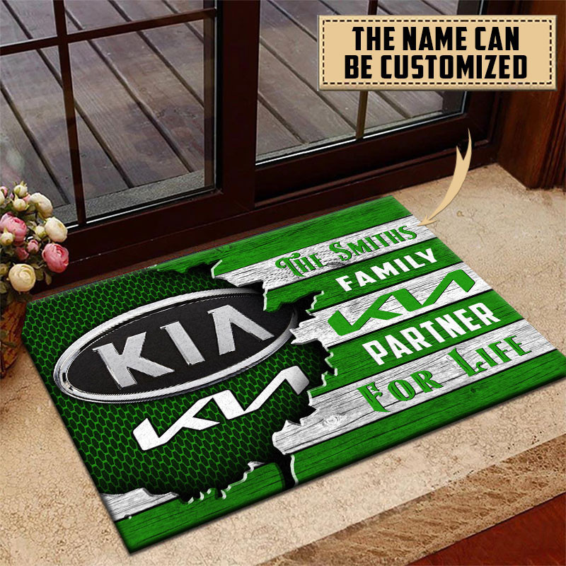 Kia Doormat Custom Name, Multicolor - Famjoys Kia Doormat Custom Name, Multicolor - Famjoys