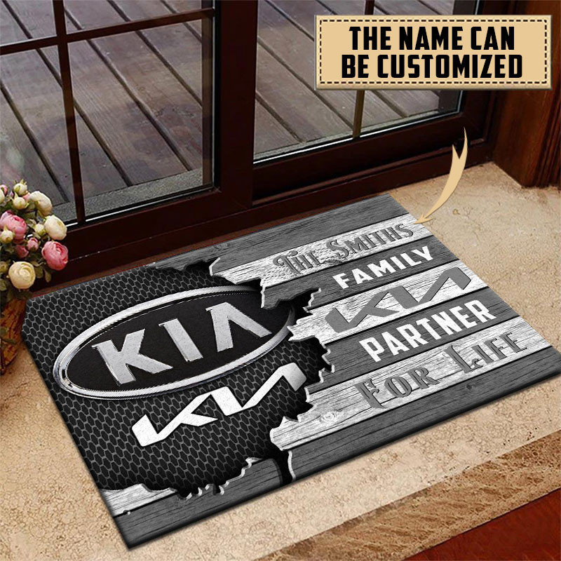 Kia Doormat Custom Name, Multicolor - Famjoys Kia Doormat Custom Name, Multicolor - Famjoys