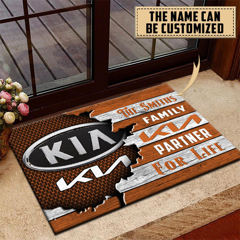 Kia Doormat Custom Name, Multicolor - Famjoys Kia Doormat Custom Name, Multicolor - Famjoys