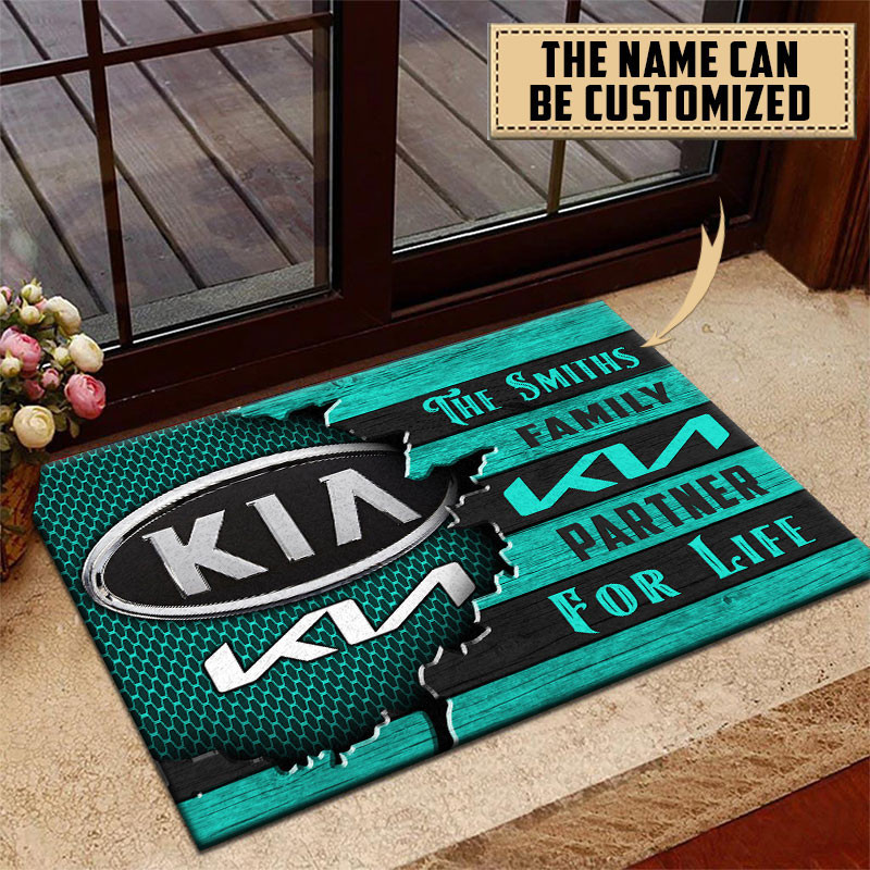 Kia Doormat Custom Name, Multicolor - Famjoys Kia Doormat Custom Name, Multicolor - Famjoys