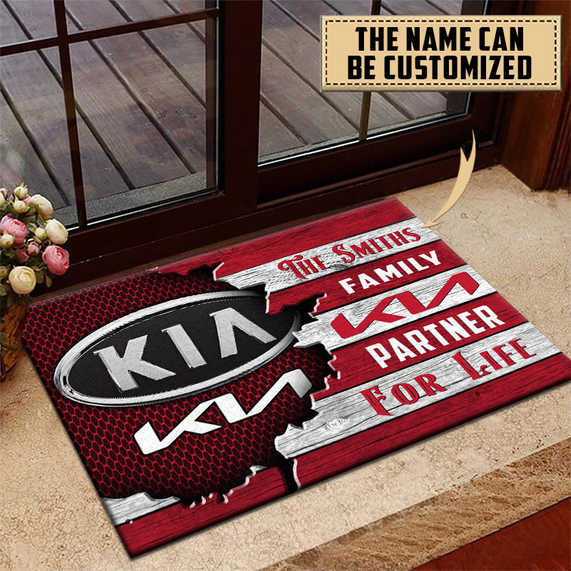 Kia Doormat Custom Name, Multicolor - Famjoys Kia Doormat Custom Name, Multicolor - Famjoys