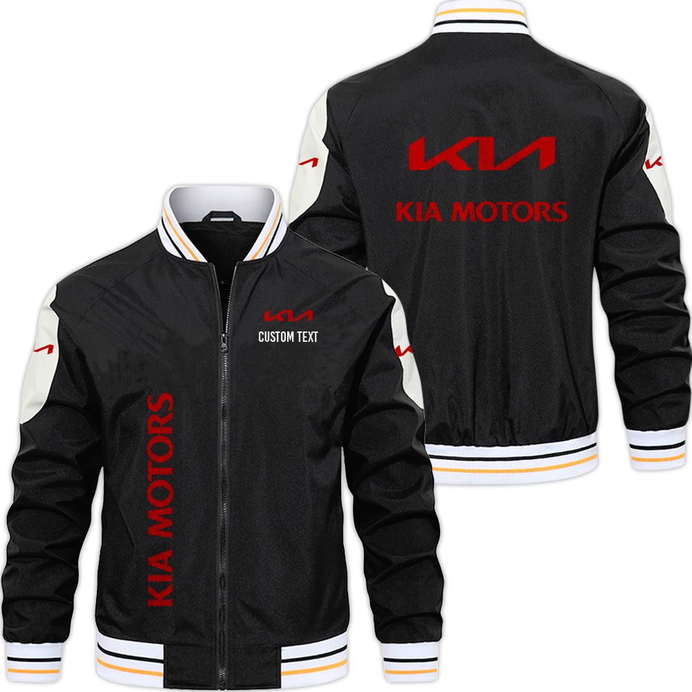 Kia Varsity Jacket, Zipper Jackets Customize Name - Famjoys Kia Varsity Jacket, Zipper Jackets Customize Name - Famjoys