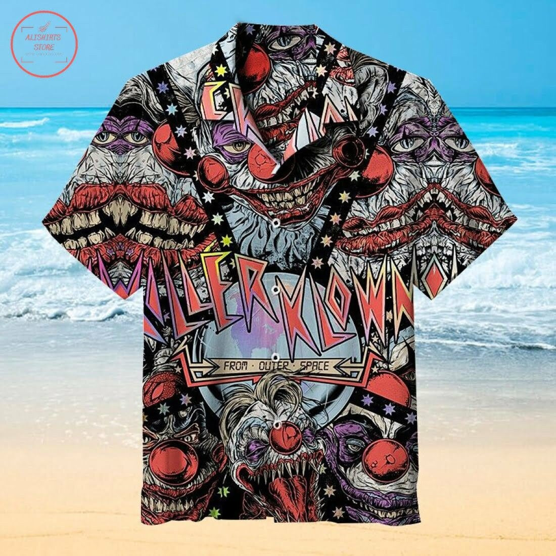 Killer Klowns From Outer Space Hawaiian Shirt - Famjoys Killer Klowns From Outer Space Hawaiian Shirt - Famjoys