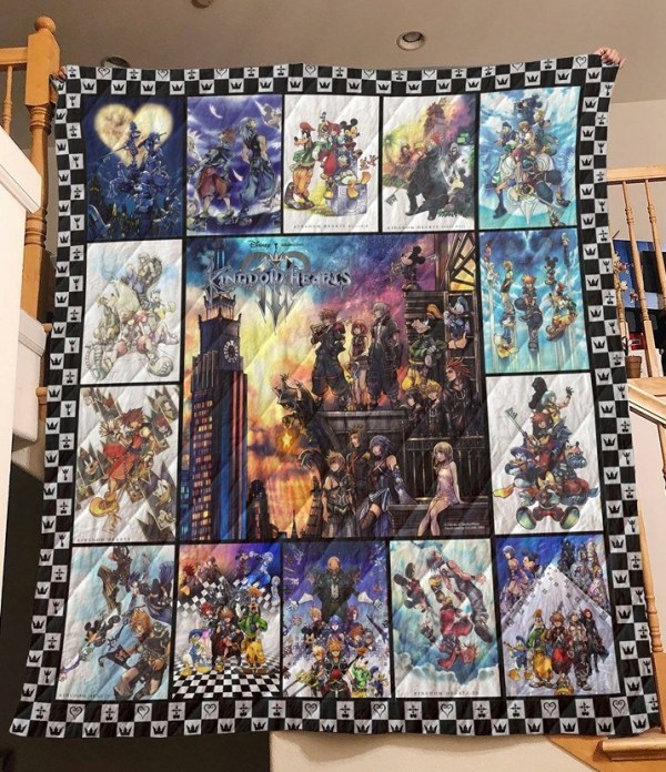 Kingdom Hearts Quilt Blanket - Famjoys Kingdom Hearts Quilt Blanket - Famjoys