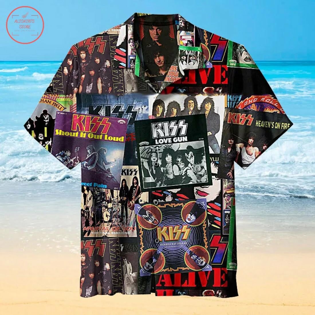 Kiss Hawaiian Shirt - Famjoys Kiss Hawaiian Shirt - Famjoys