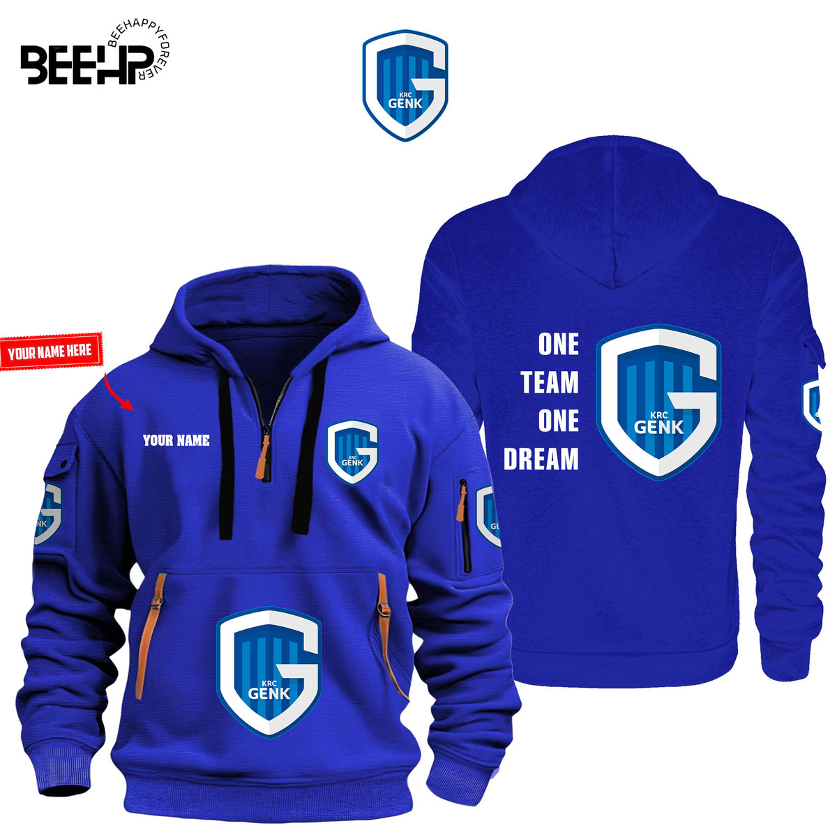 KRC Genk New Hoodie Full Color - Famjoys KRC Genk New Hoodie Full Color - Famjoys