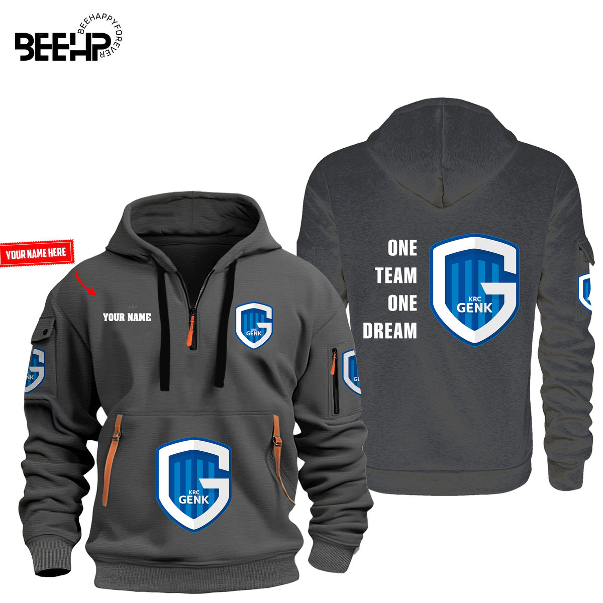 KRC Genk New Hoodie Full Color - Famjoys KRC Genk New Hoodie Full Color - Famjoys