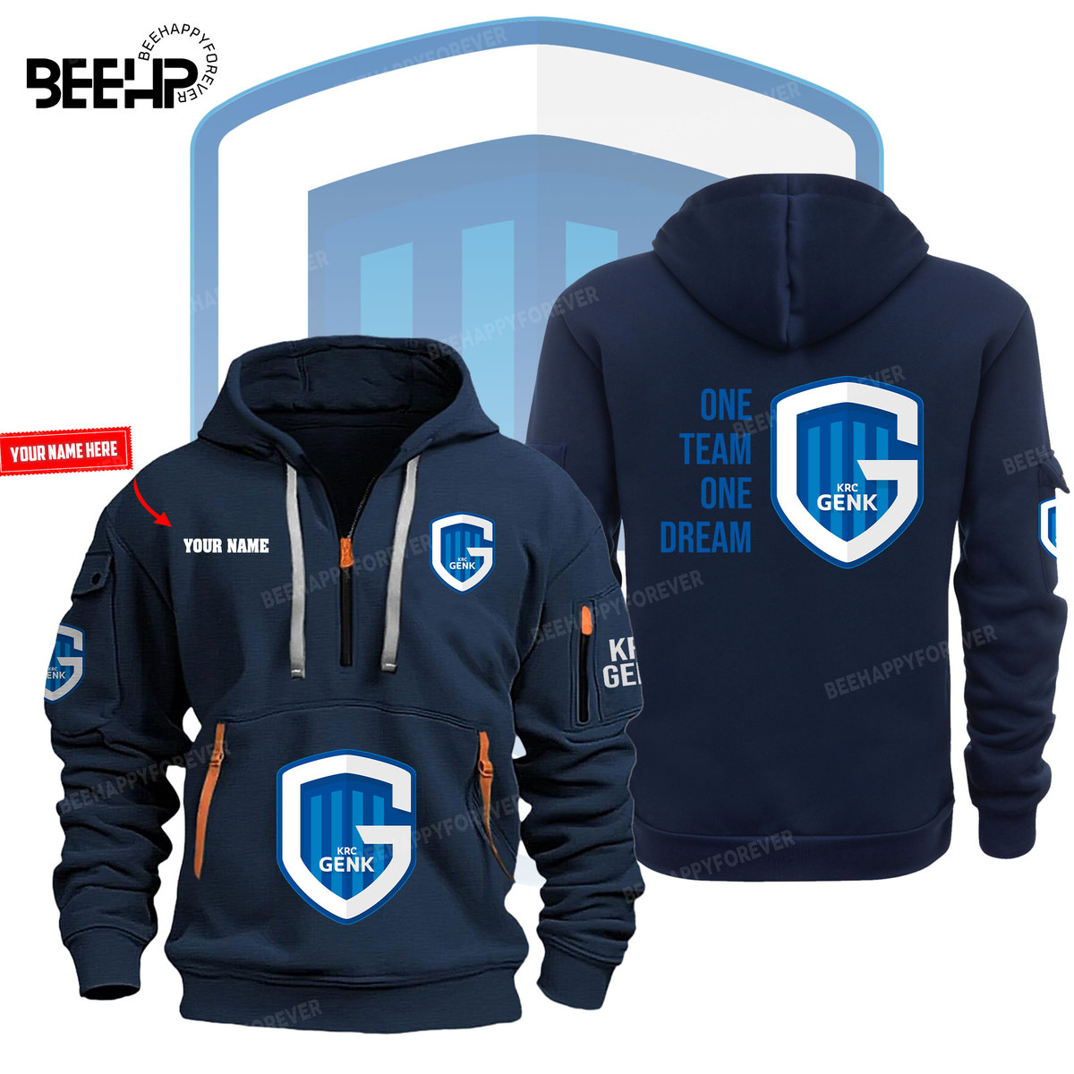 KRC Genk New Hoodie Full Color - Famjoys KRC Genk New Hoodie Full Color - Famjoys