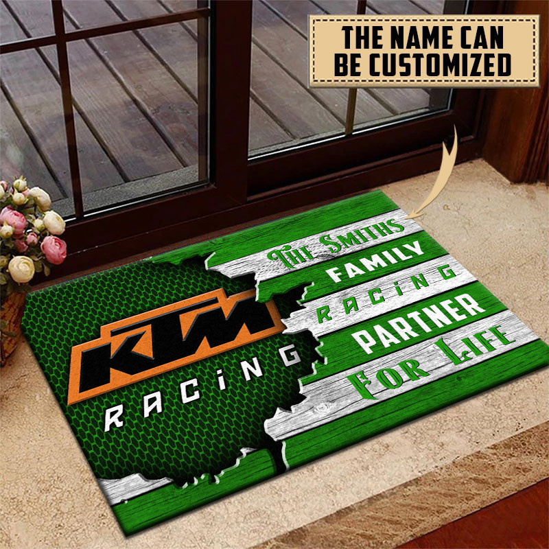 KTM Doormat Custom Name, Multicolor - Famjoys KTM Doormat Custom Name, Multicolor - Famjoys