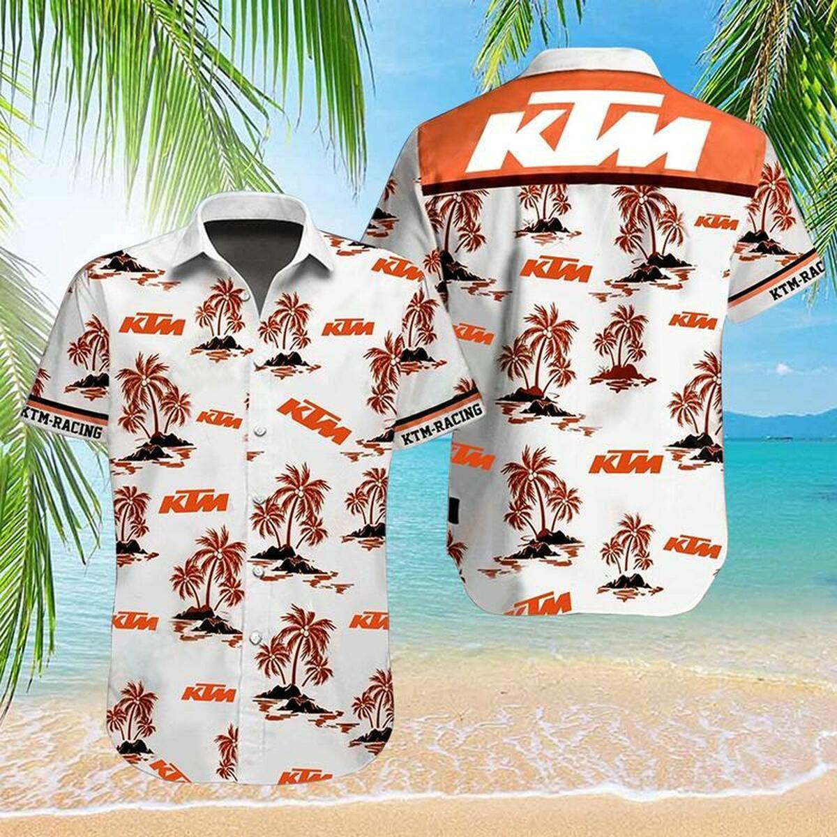 Ktm Sportmotorcycle Hawaii Hawaiian Shirt - Famjoys Ktm Sportmotorcycle Hawaii Hawaiian Shirt - Famjoys