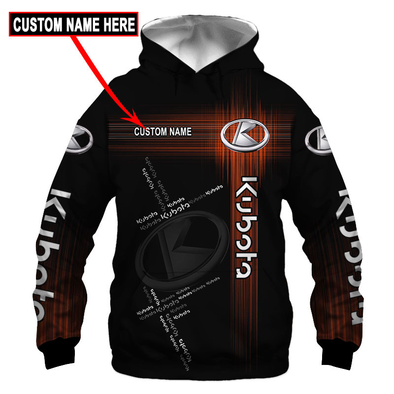 Kubota Skull Tshirt, sweatshirt, Polo, Hawaiian, Hoodie 3D Apparel Full Printing Custom Name 
