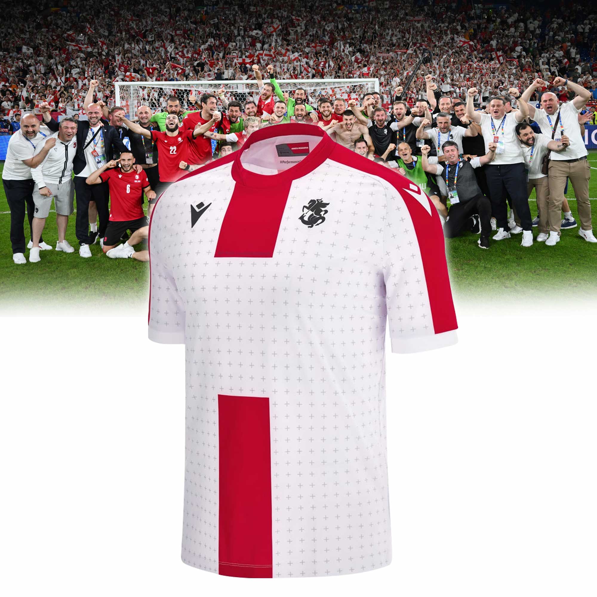 Kvaratskhelia Football Federation adults home match jersey - Famjoys Kvaratskhelia Football Federation adults home match jersey - Famjoys
