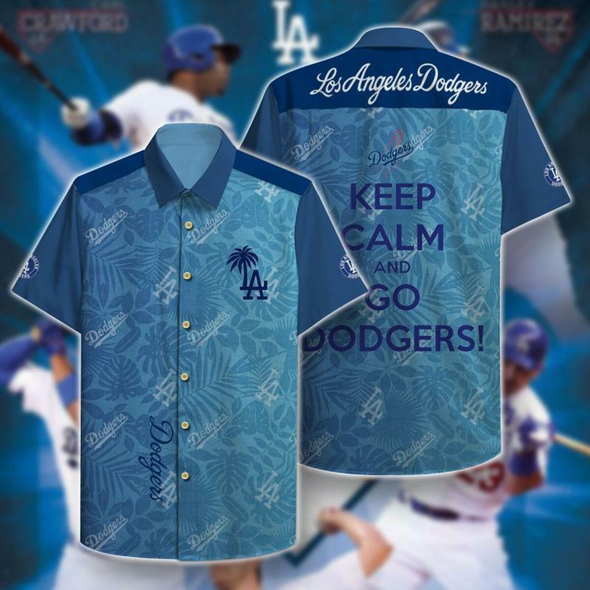 La Dodgers Hawaii Hawaiian Shirt - Famjoys La Dodgers Hawaii Hawaiian Shirt - Famjoys
