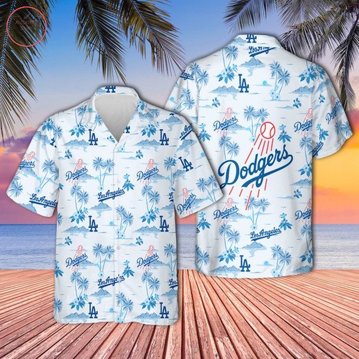 La Dodgers Unisex Hawaiian Shirt - Famjoys La Dodgers Unisex Hawaiian Shirt - Famjoys