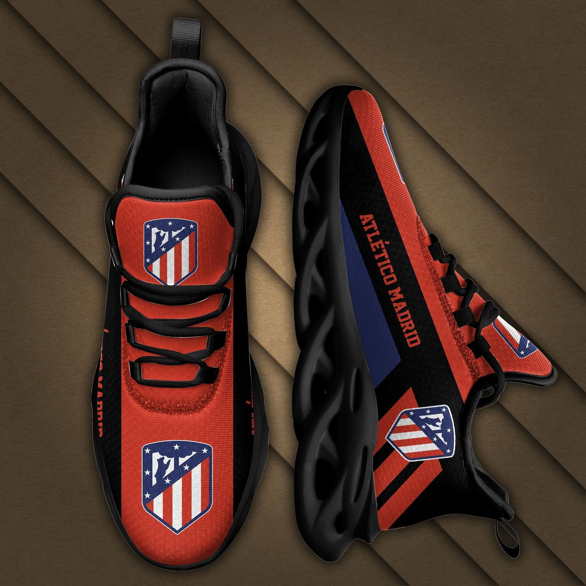 La Liga Atltico Madrid Max Soul Sneakers Shoes - Famjoys La Liga Atltico Madrid Max Soul Sneakers Shoes - Famjoys