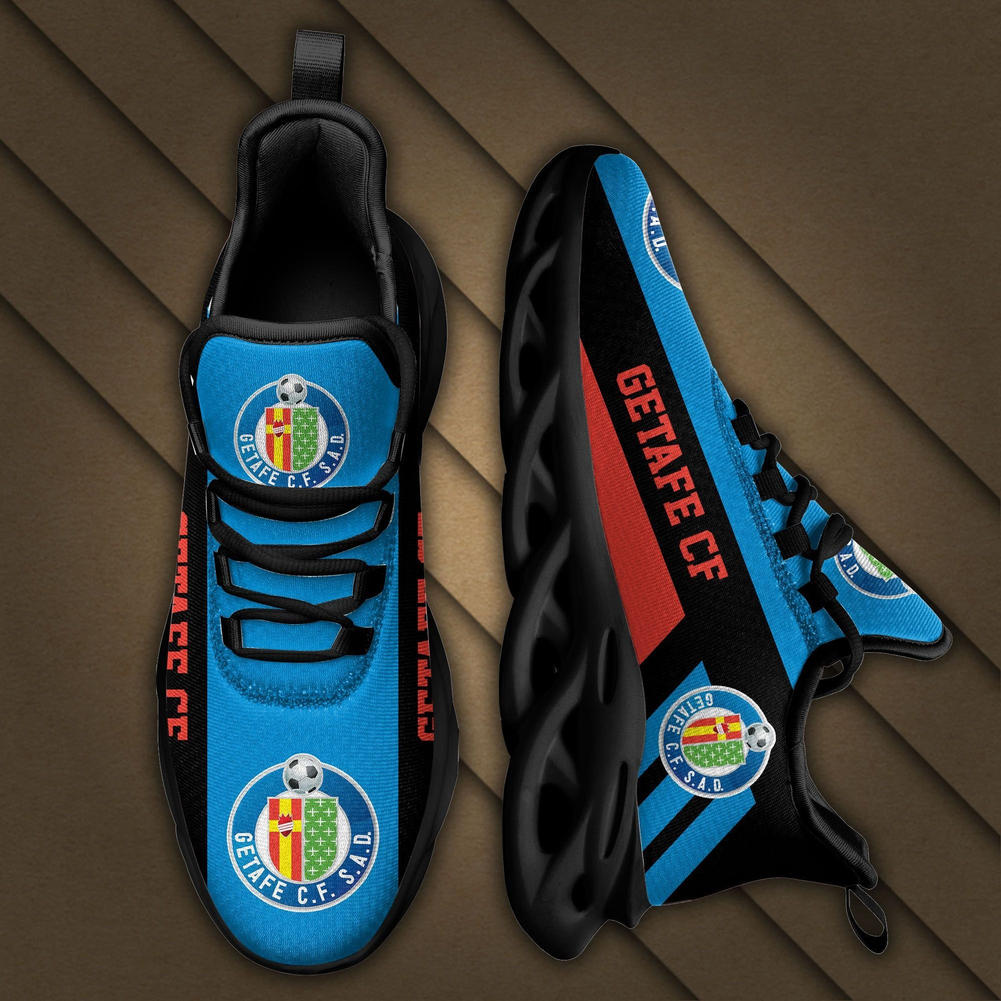 La Liga Getafe CF Max Soul Sneakers Shoes - Famjoys La Liga Getafe CF Max Soul Sneakers Shoes - Famjoys