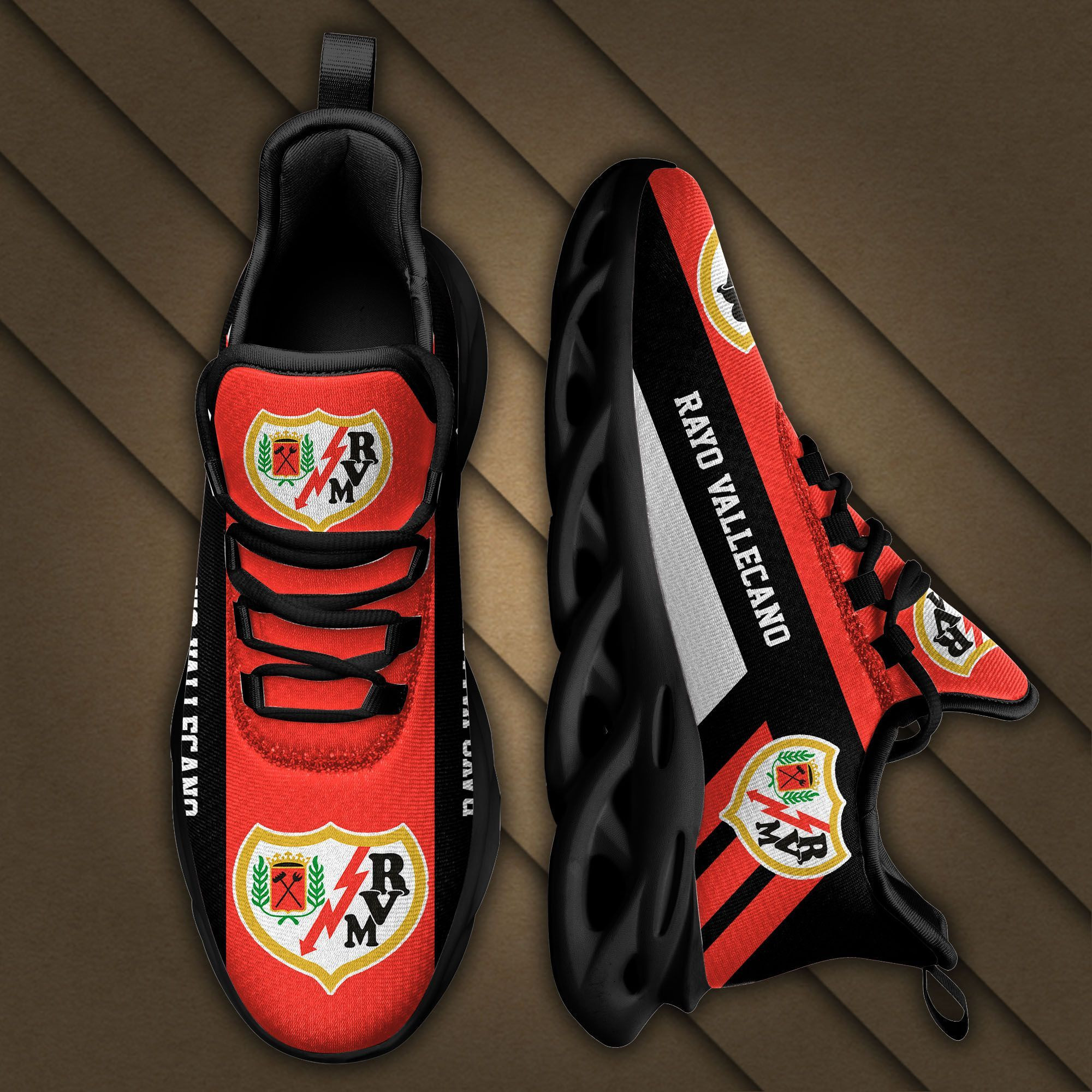 La Liga Rayo Vallecano Max Soul Sneakers Shoes - Famjoys La Liga Rayo Vallecano Max Soul Sneakers Shoes - Famjoys