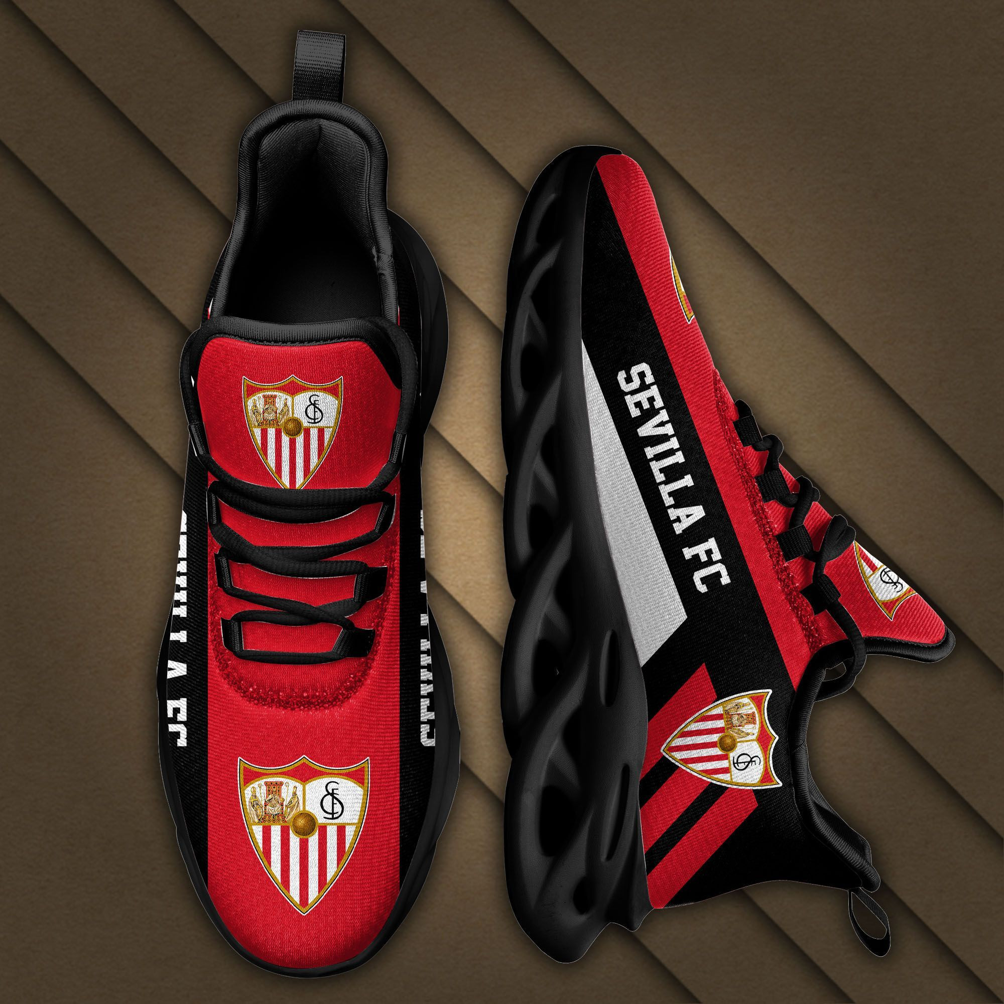 La Liga Sevilla FC Max Soul Sneakers Shoes - Famjoys La Liga Sevilla FC Max Soul Sneakers Shoes - Famjoys