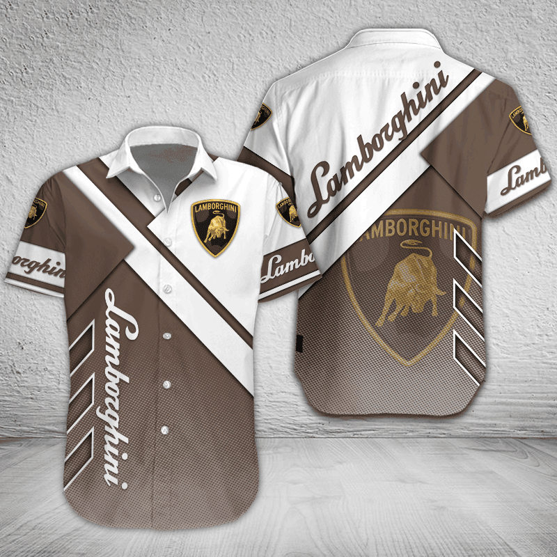 Lamborghini Button Shirt Custom Name, Multicolor - Famjoys Lamborghini Button Shirt Custom Name, Multicolor - Famjoys