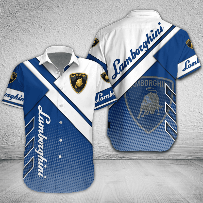 Lamborghini Button Shirt Custom Name, Multicolor - Famjoys Lamborghini Button Shirt Custom Name, Multicolor - Famjoys