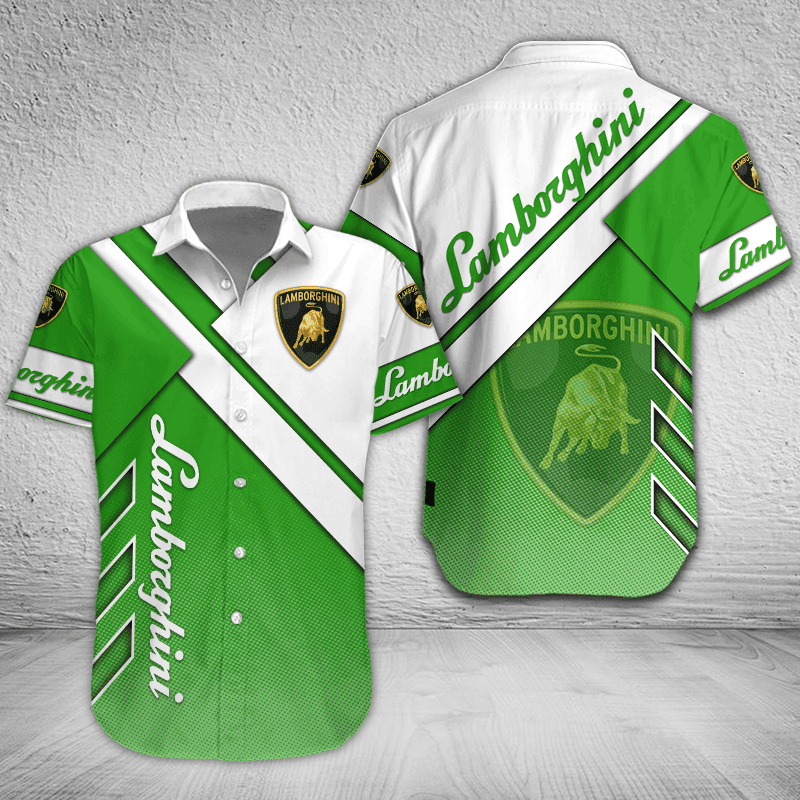 Lamborghini Button Shirt Custom Name, Multicolor - Famjoys Lamborghini Button Shirt Custom Name, Multicolor - Famjoys