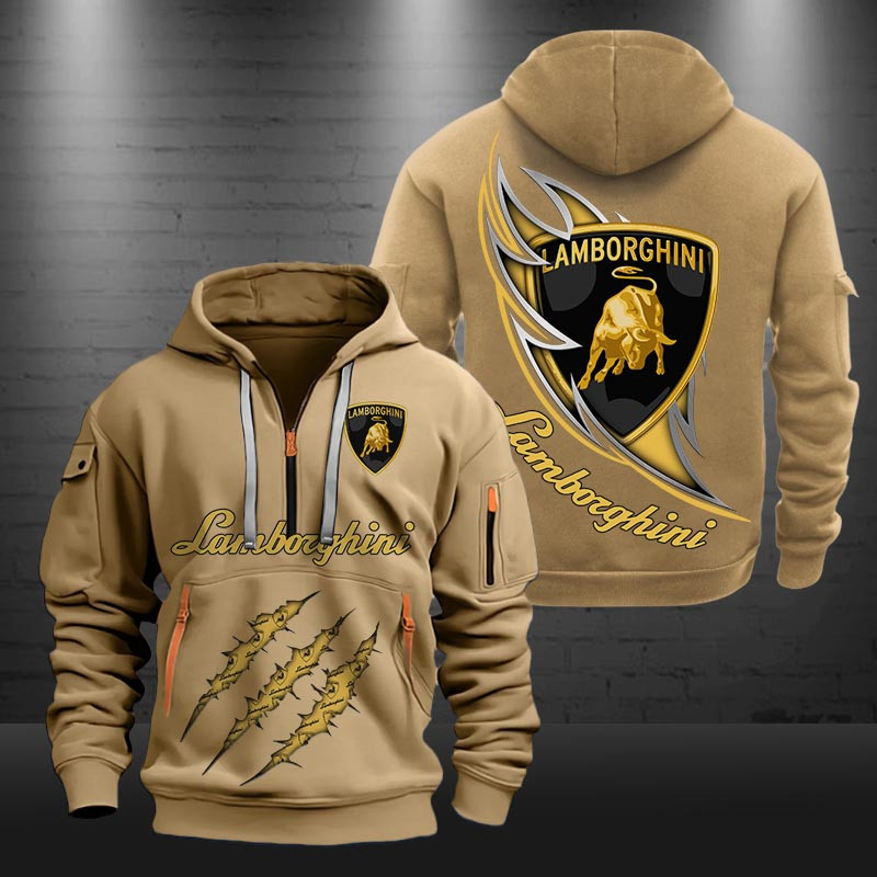 Lamborghini New Zip Hoodie 0454 Multicolor - Famjoys Lamborghini New Zip Hoodie 0454 Multicolor - Famjoys